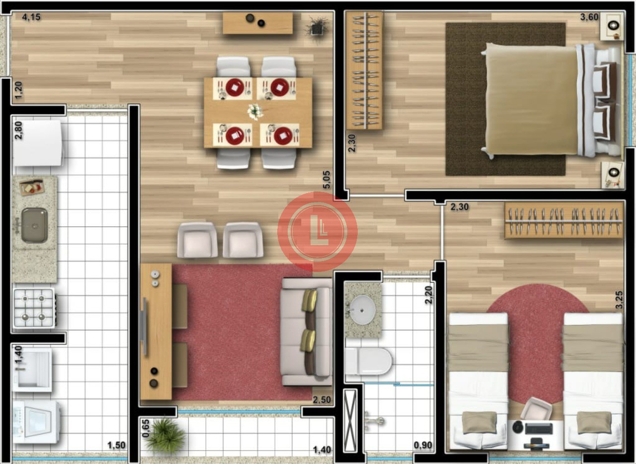 Apartamento, 2 quartos, 48 m² - Foto 12