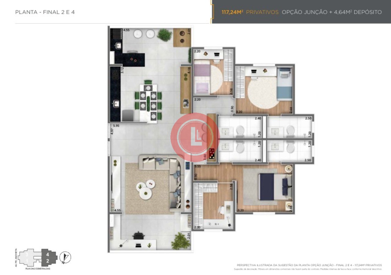 Apartamento, 2 quartos, 58 m² - Foto 44