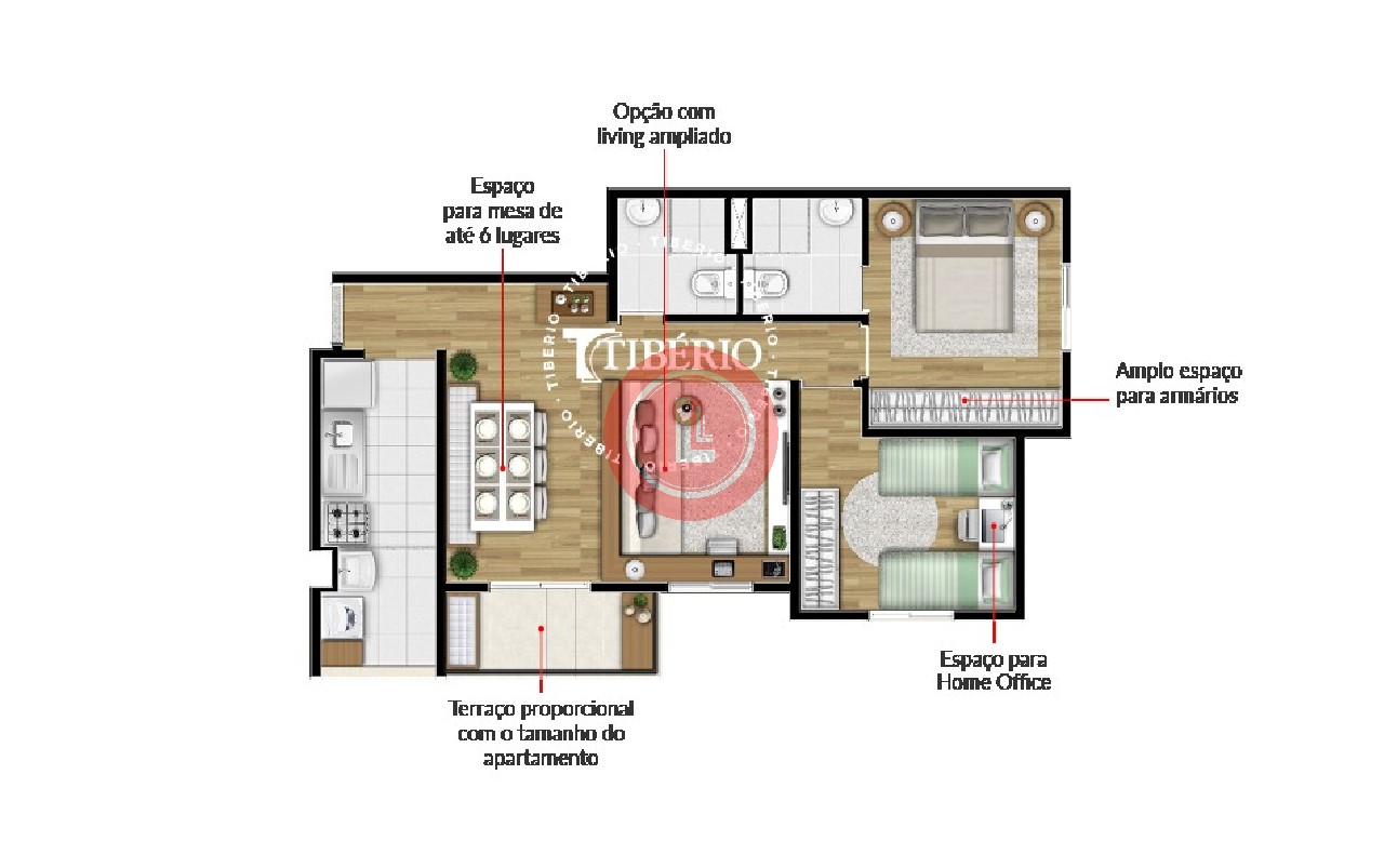 Apartamento, 3 quartos, 59 m² - Foto 28