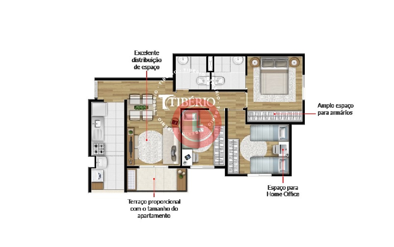 Apartamento, 3 quartos, 59 m² - Foto 26