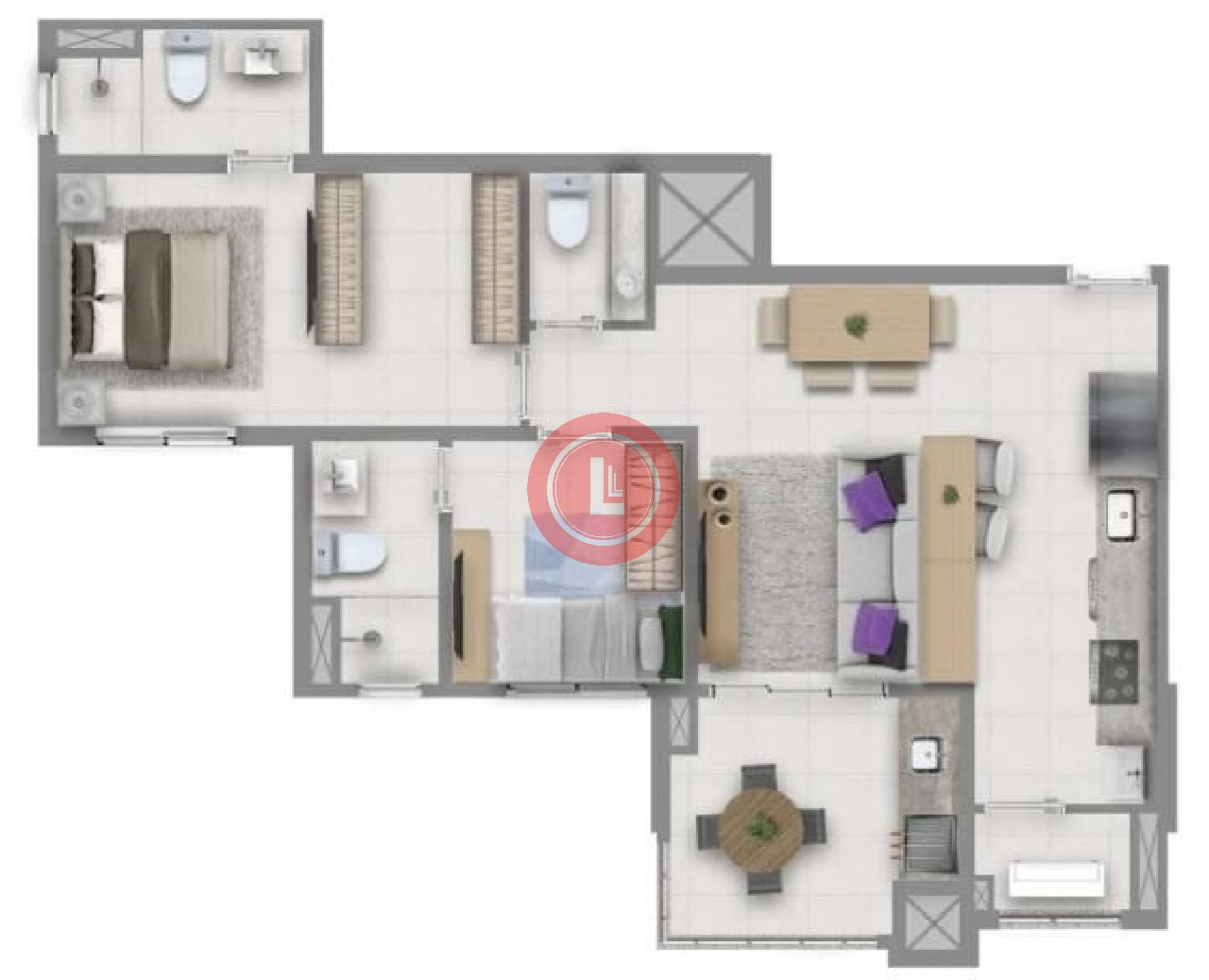 Apartamento, 2 quartos, 70 m² - Foto 6