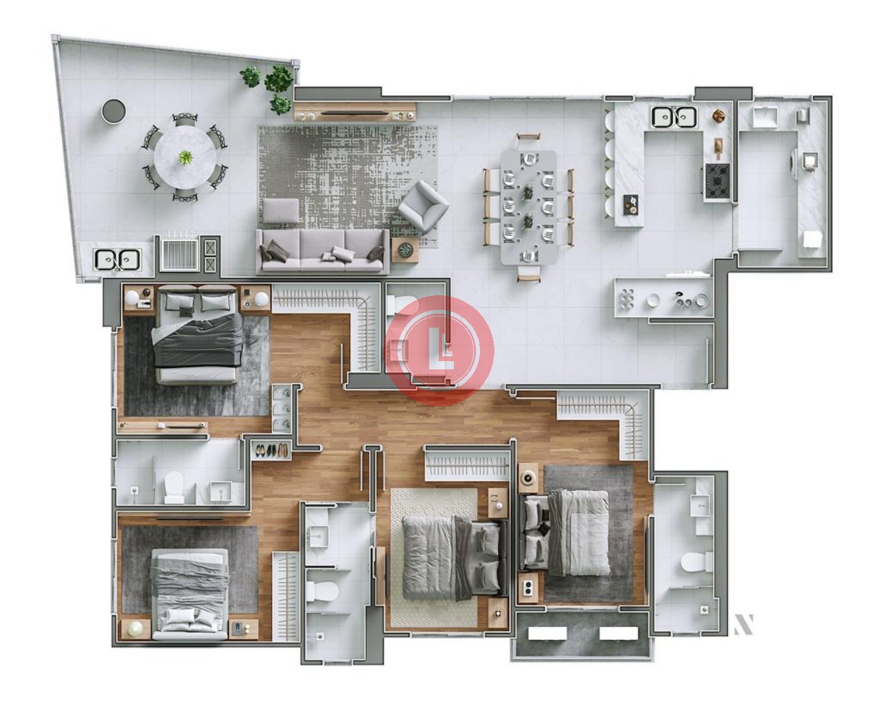 Apartamento, 3 quartos, 122 m² - Foto 6