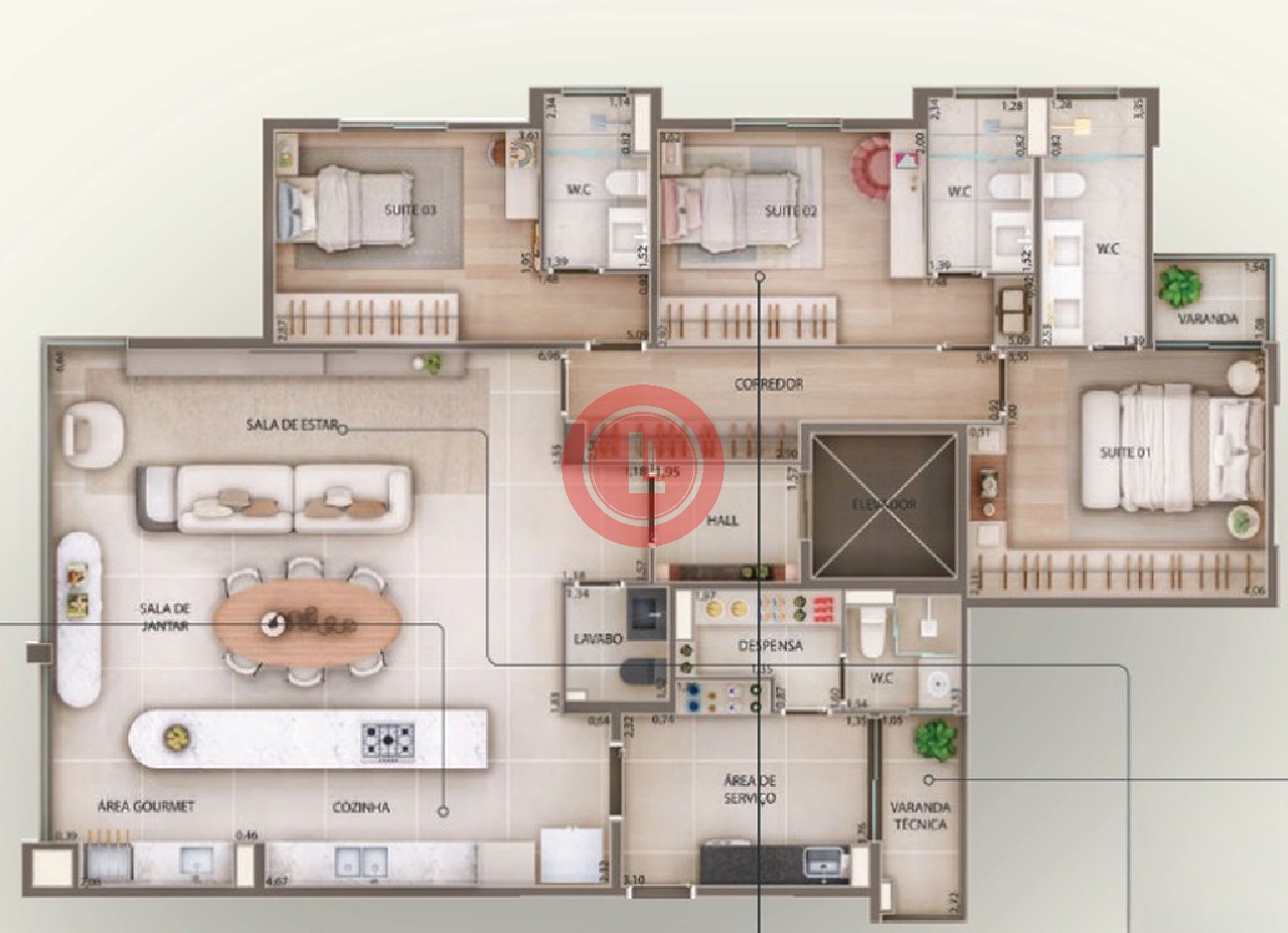 Apartamento, 3 quartos, 153 m² - Foto 31