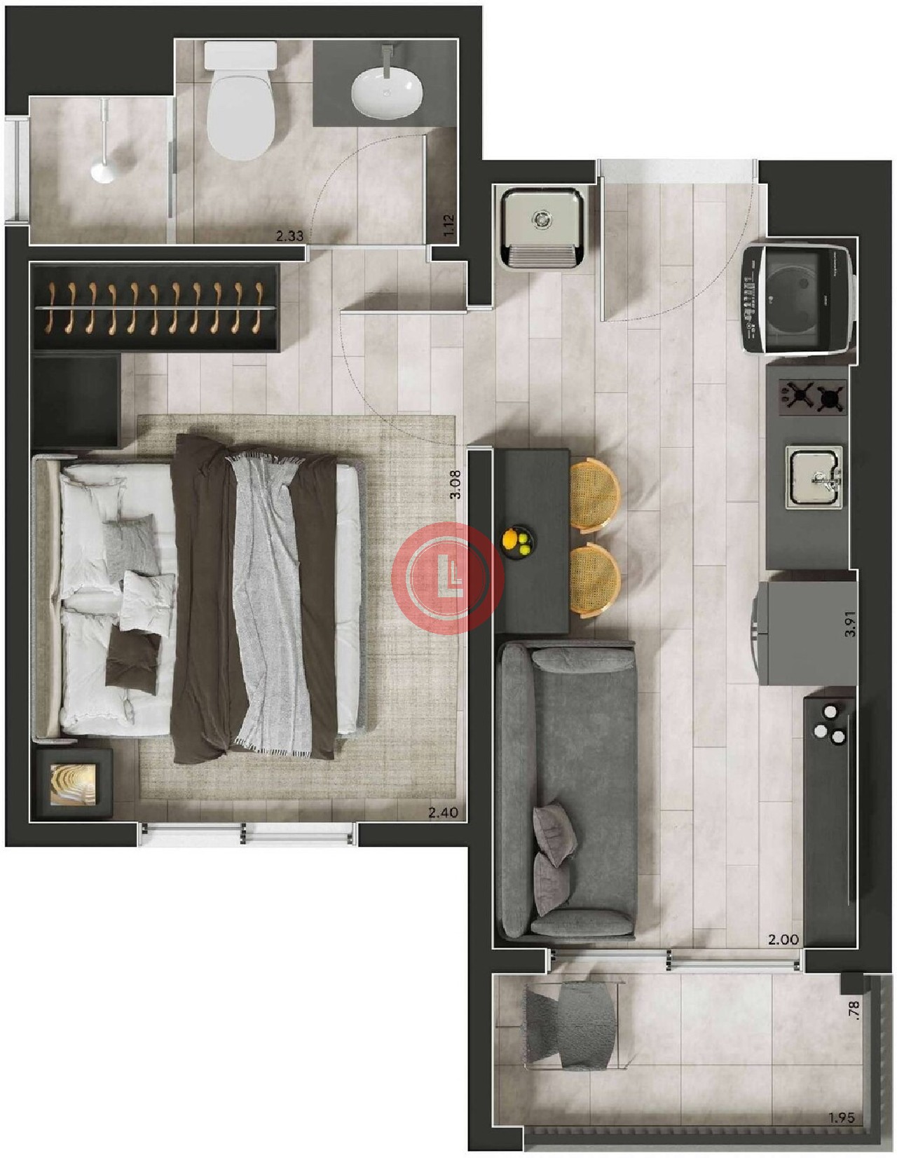 Apartamento, 2 quartos, 36 m² - Foto 21