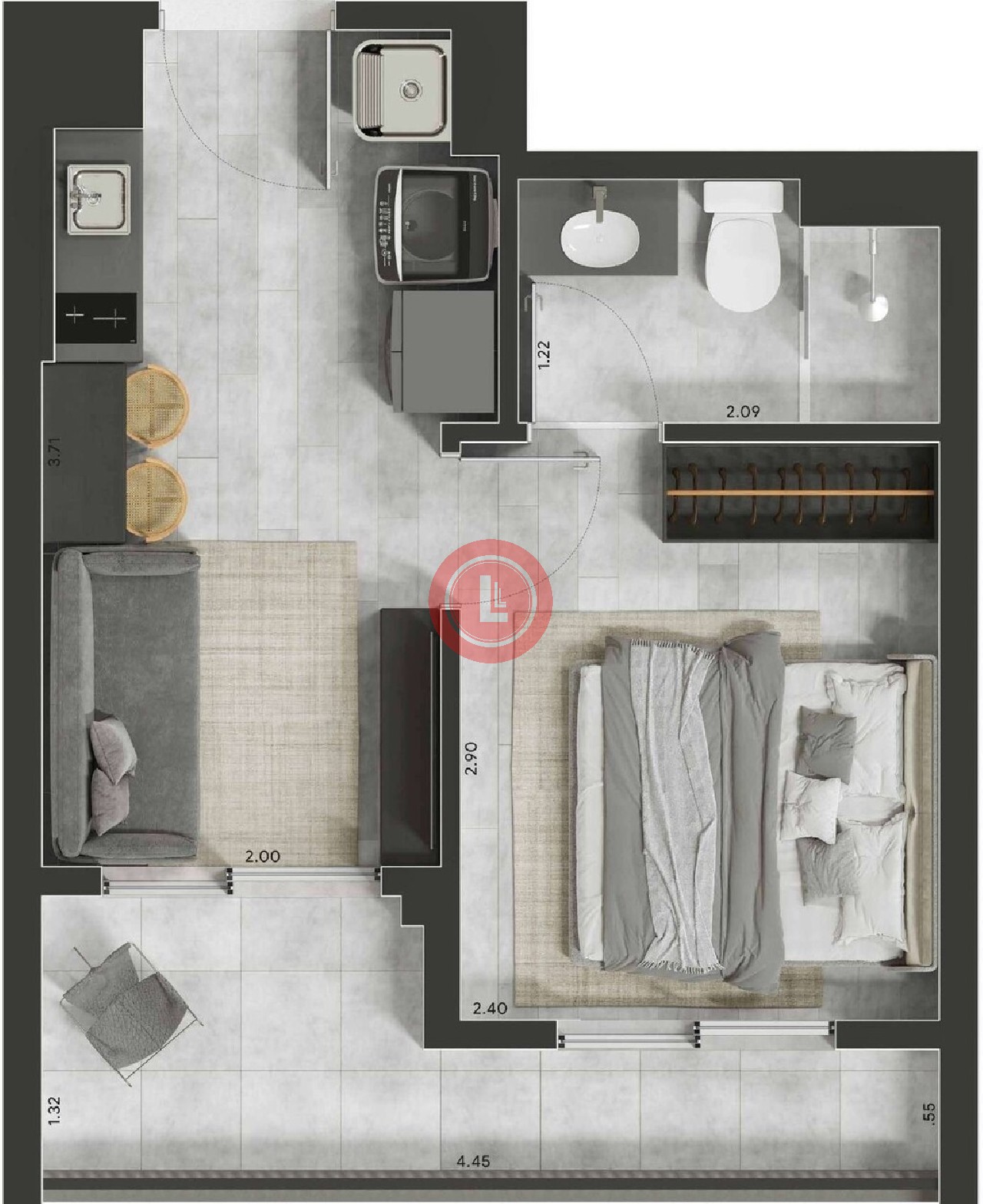 Apartamento, 2 quartos, 36 m² - Foto 28