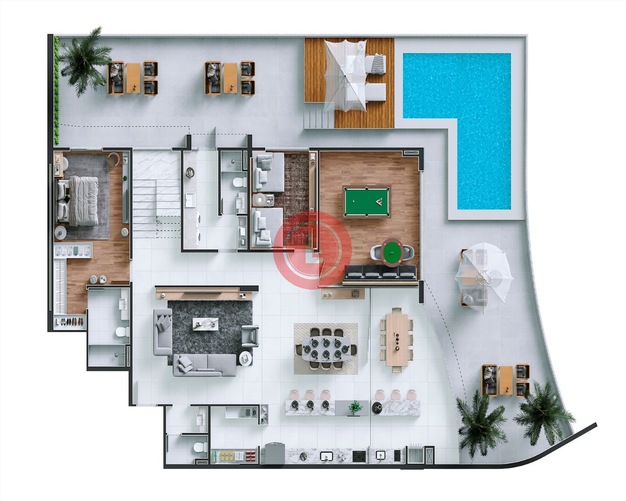Cobertura, 4 quartos, 361 m² - Foto 7