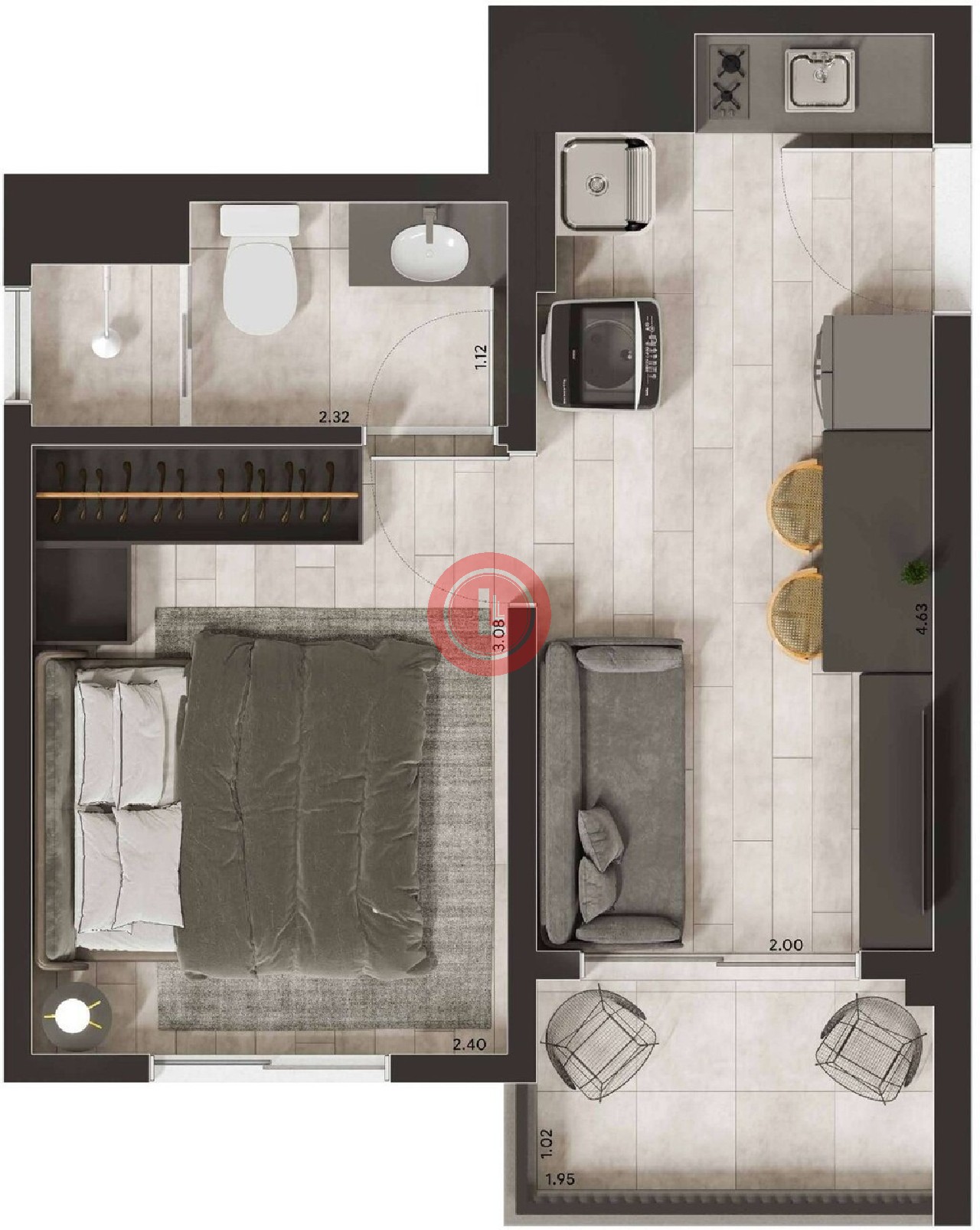 Apartamento, 2 quartos, 36 m² - Foto 22