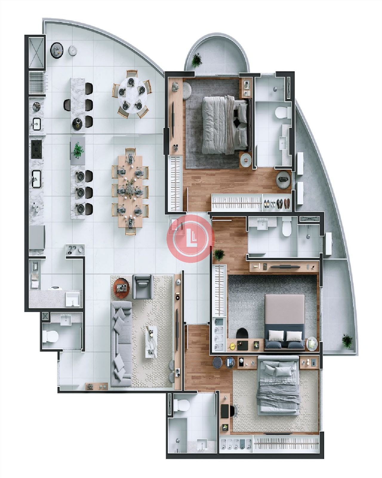 Apartamento, 3 quartos, 150 m² - Foto 6