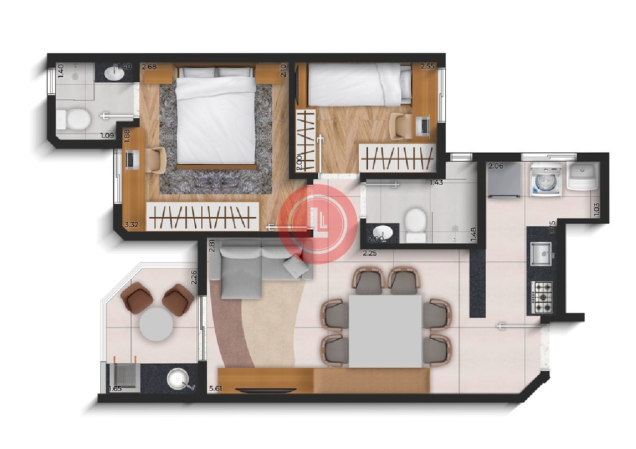 Apartamento, 2 quartos, 48 m² - Foto 36