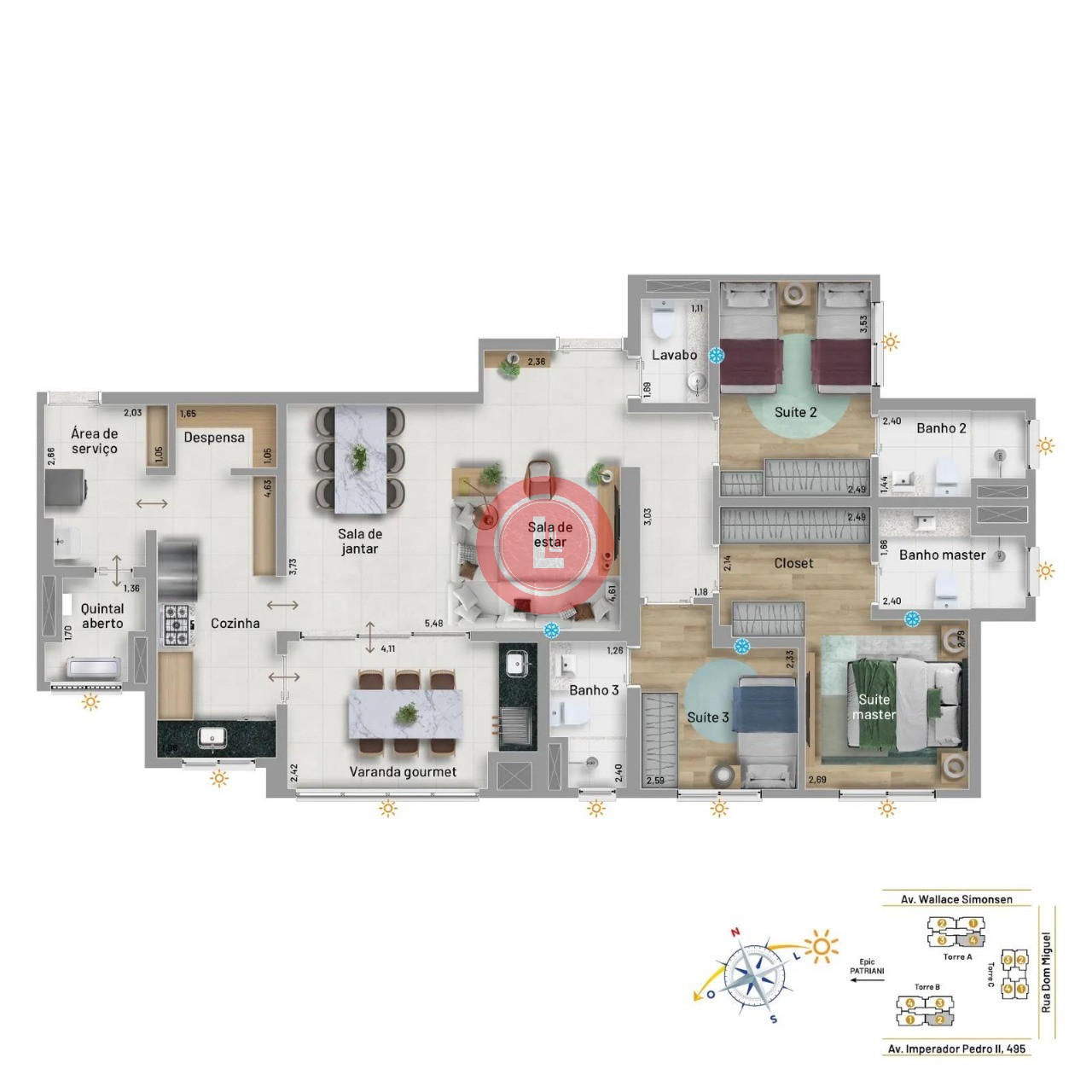 Apartamento, 3 quartos, 117 m² - Foto 9