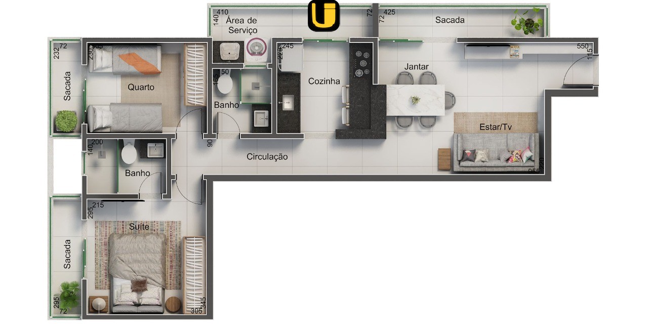 Apartamento, 2 quartos, 69 m² - Foto 12