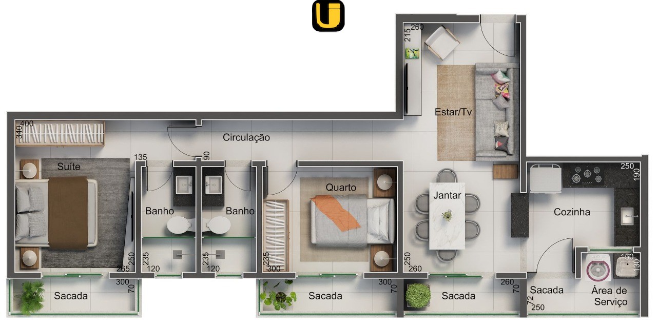 Apartamento, 2 quartos, 69 m² - Foto 11