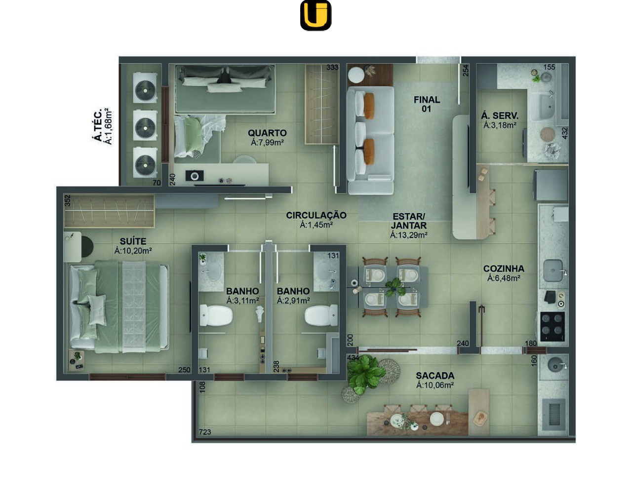 Apartamento, 2 quartos, 69 m² - Foto 22
