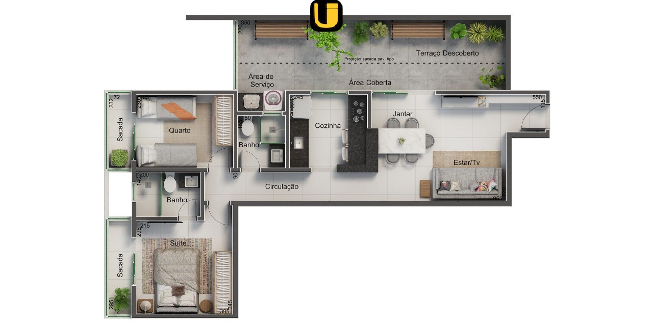Apartamento, 2 quartos, 69 m² - Foto 9