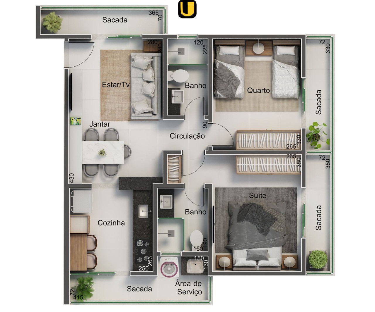 Apartamento, 2 quartos, 69 m² - Foto 10