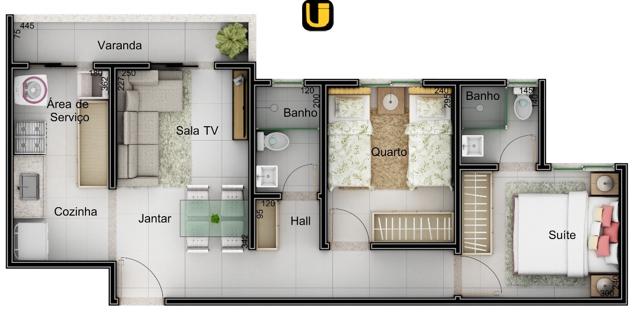 Apartamento, 2 quartos, 52 m² - Foto 28