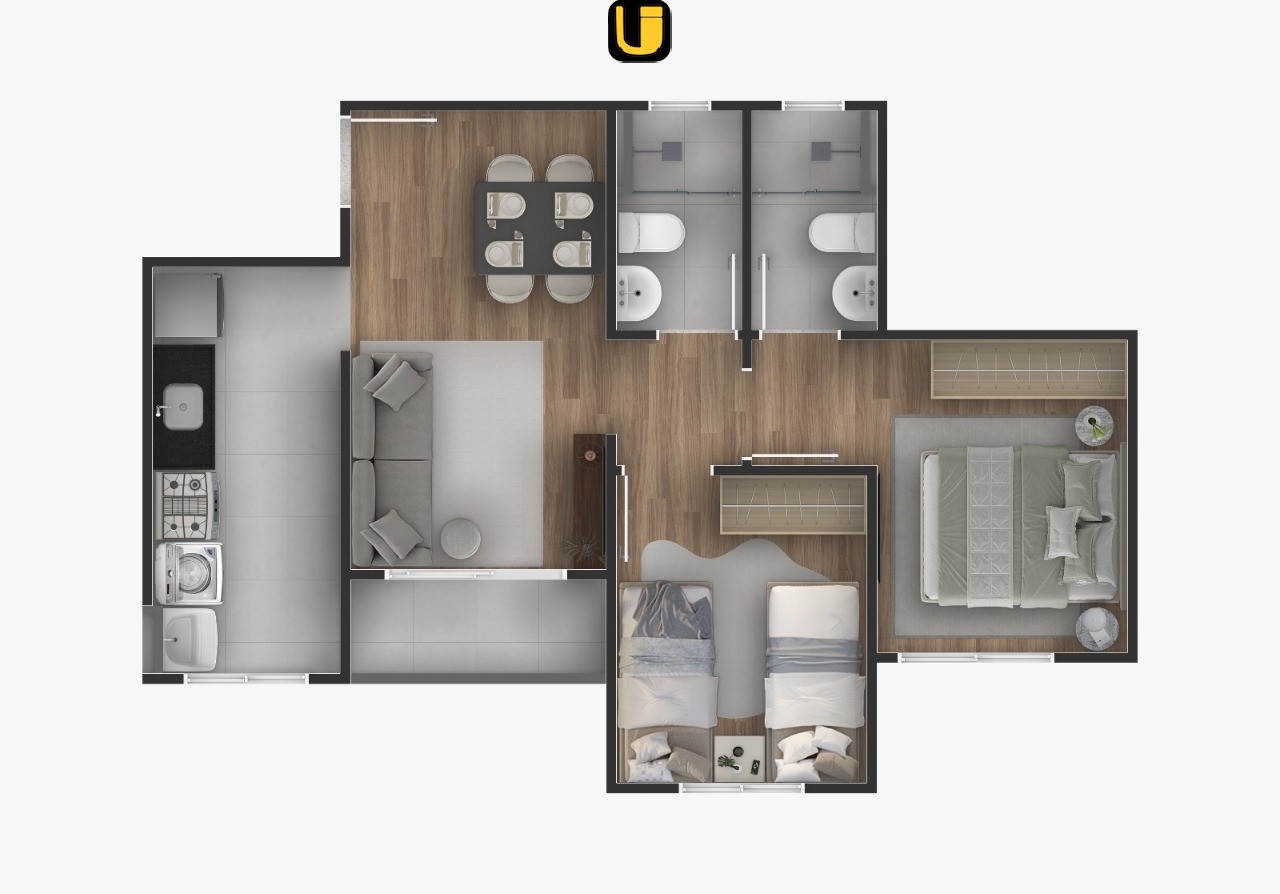 Apartamento, 2 quartos, 51 m² - Foto 13