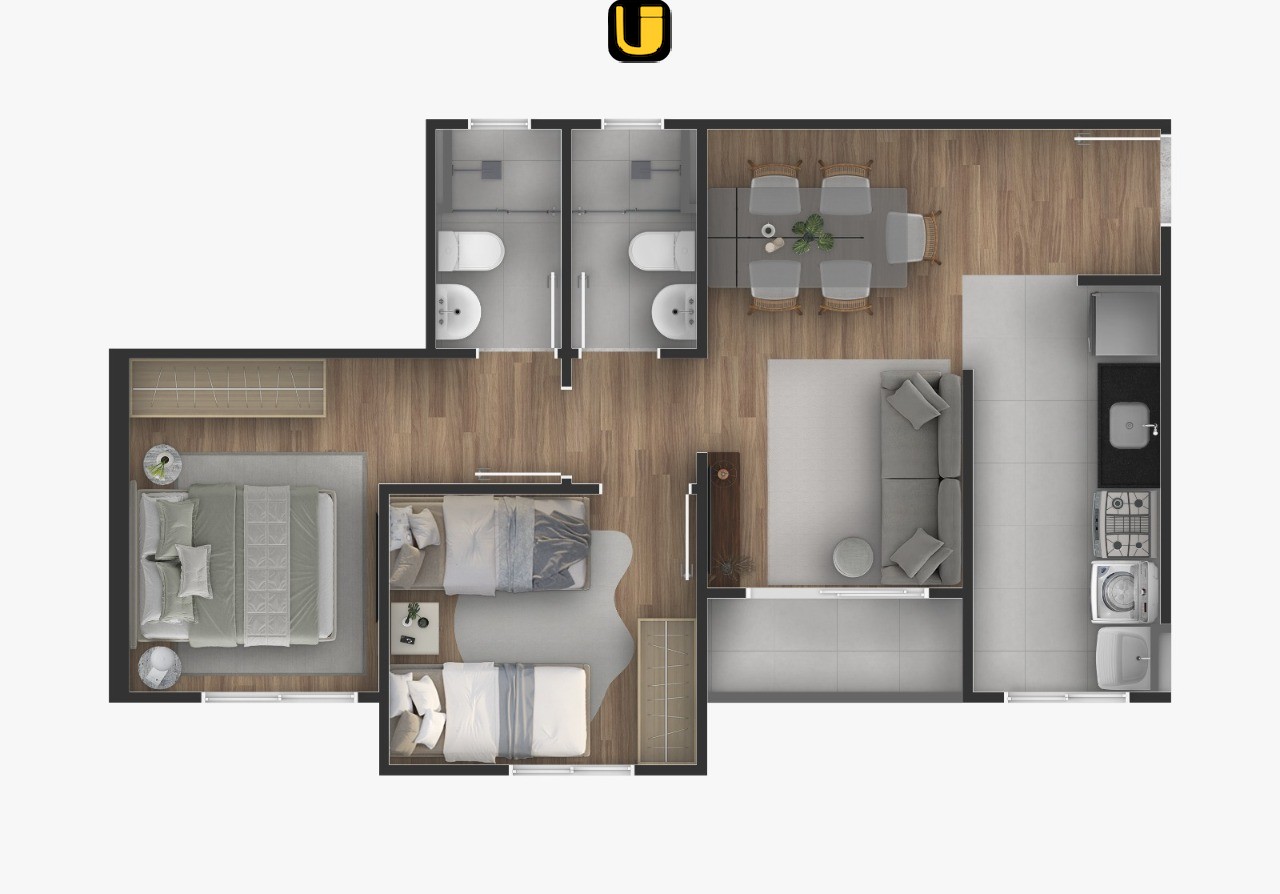 Apartamento, 2 quartos, 51 m² - Foto 14