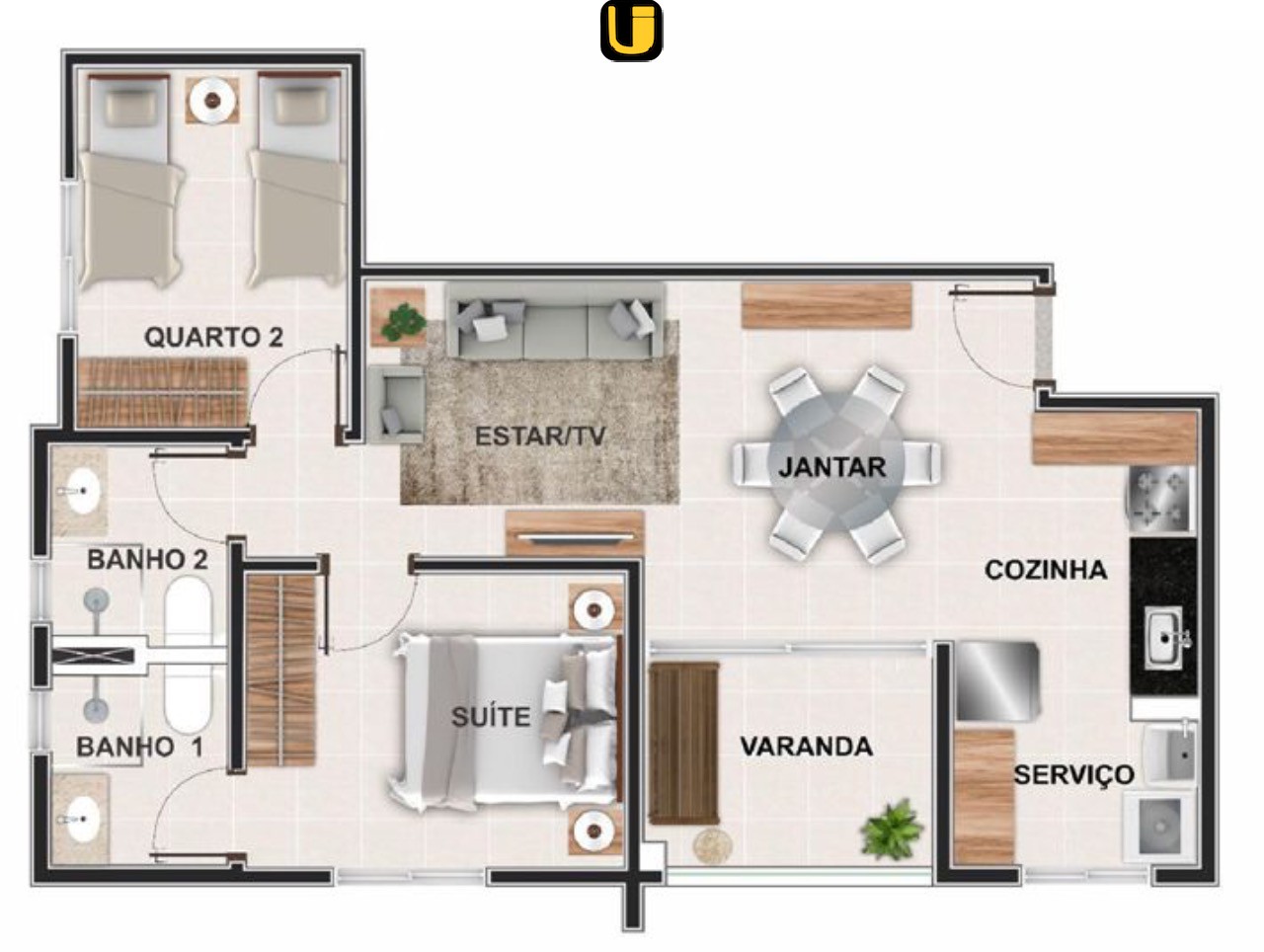 Apartamento, 2 quartos, 500 m² - Foto 45