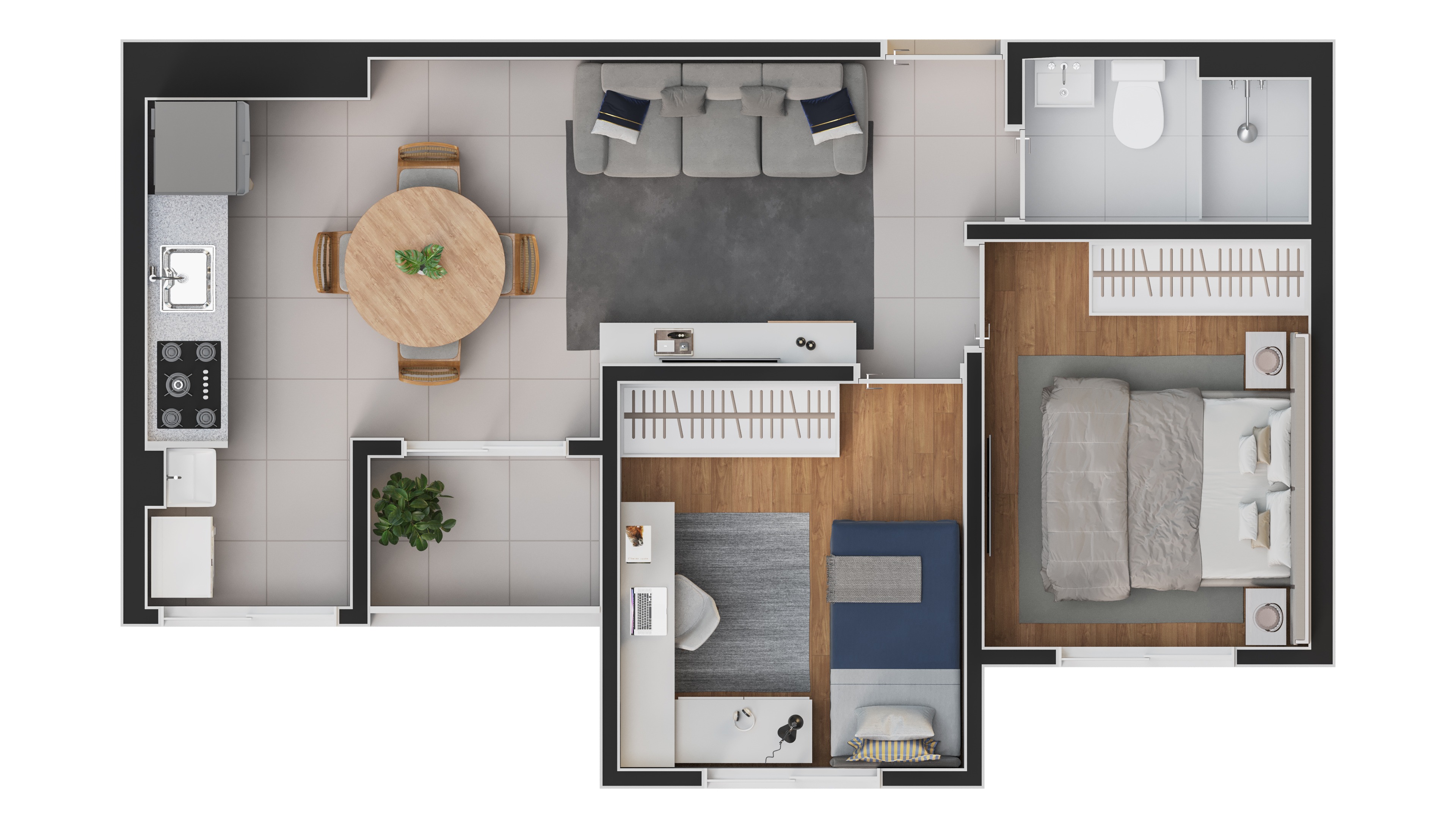 Apartamento, 2 quartos, 48 m² - Foto 10