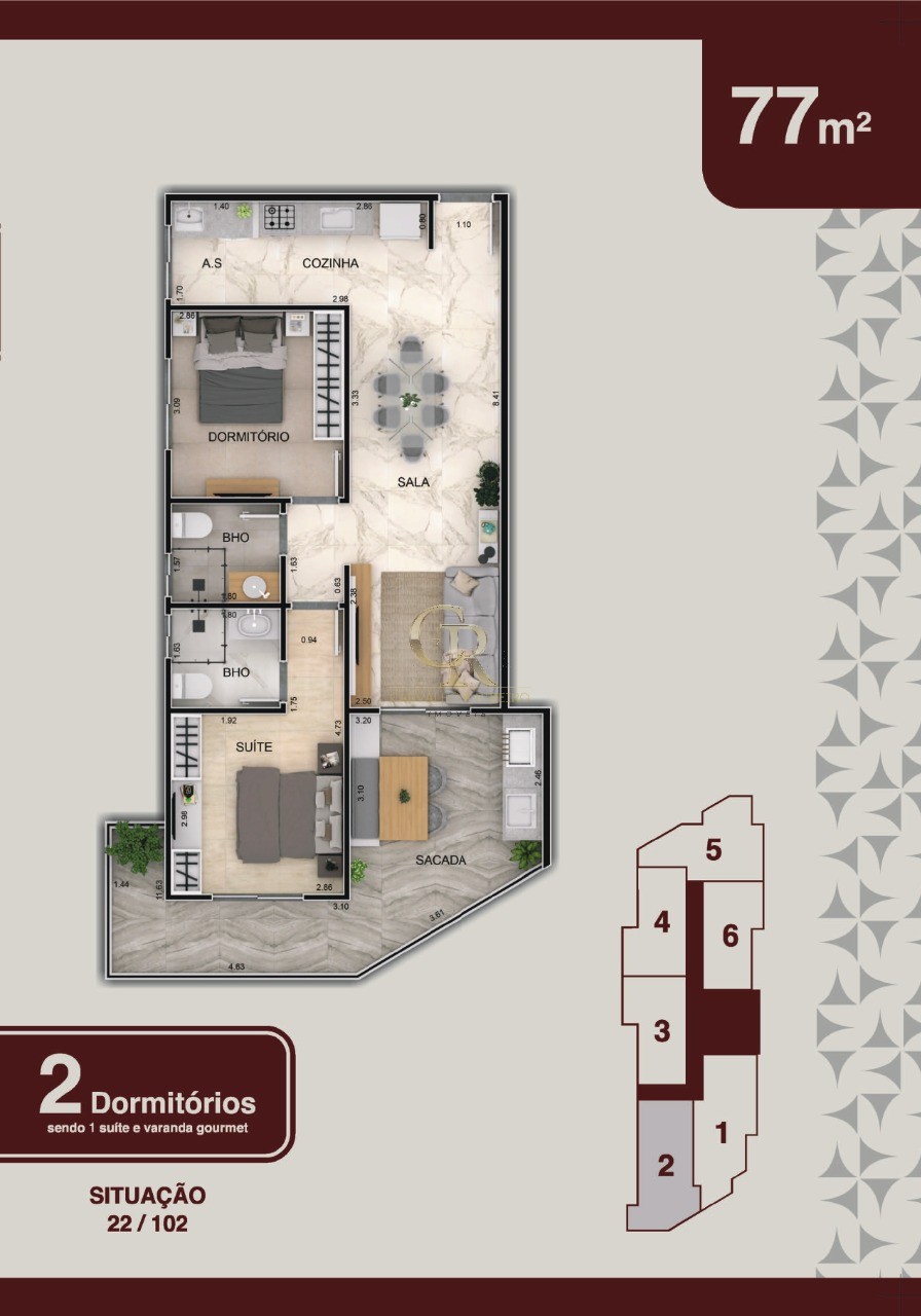 Apartamento, 2 quartos, 77 m² - Foto 21