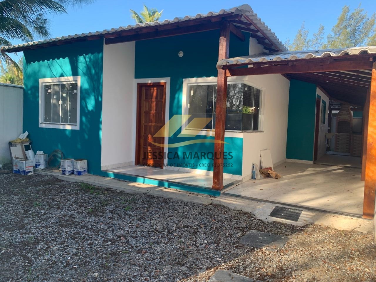 Linda casa de 2 quartos sendo 1 suíte e com área gourmet em Unamar, Tamoios - Cabo Frio - RJ