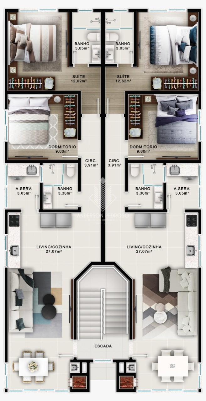 Apartamento, 2 quartos, 71 m² - Foto 2