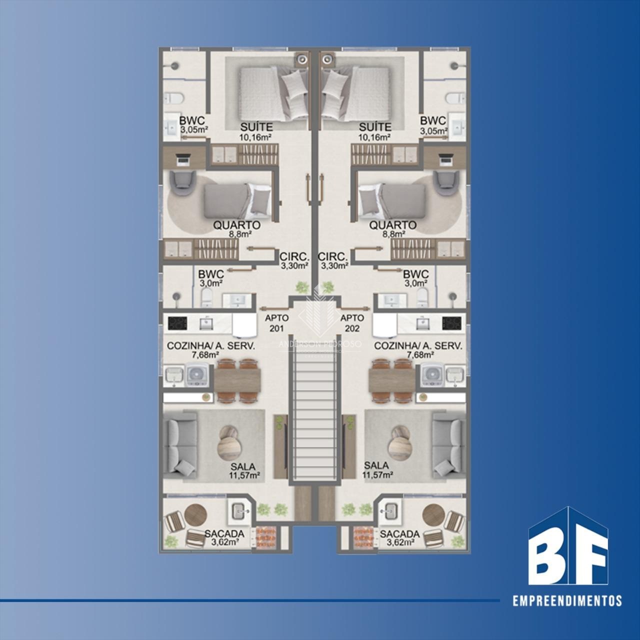 Apartamento, 2 quartos, 60 m² - Foto 3