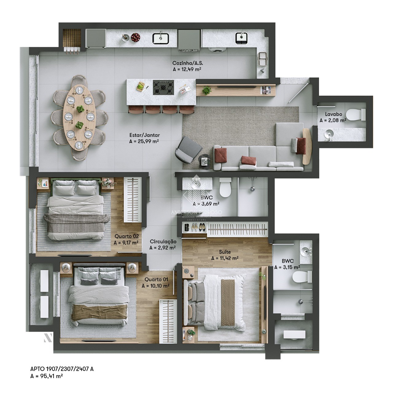 Apartamento, 3 quartos, 110 m² - Foto 36