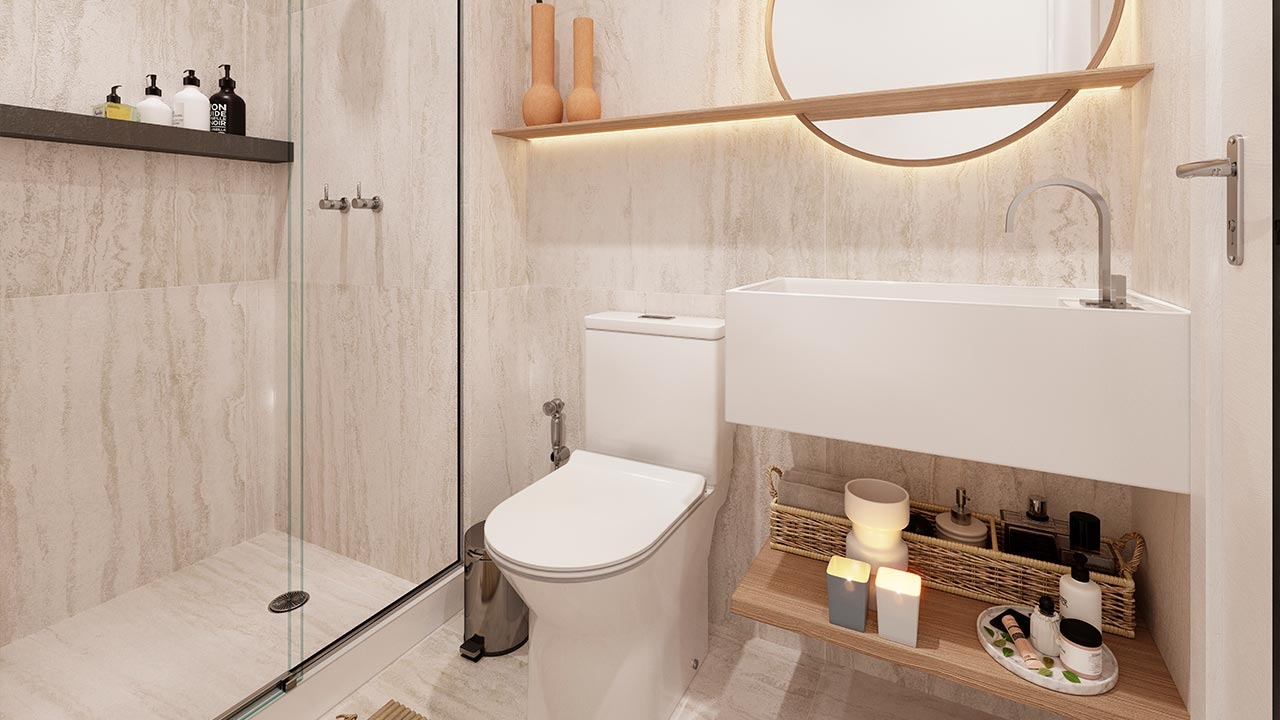Porto carioca, apartamento com 2 quartos com varanda, suíte 
