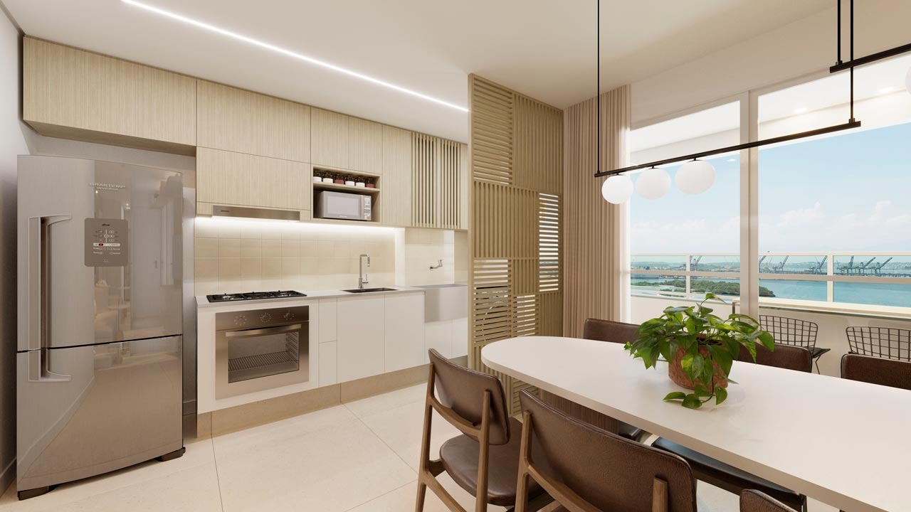 Porto carioca, apartamento com 2 quartos com varanda, suíte 