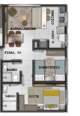 Capao Praia Imoveis Oferece Apto 2 Dormitorios sendo uma suite