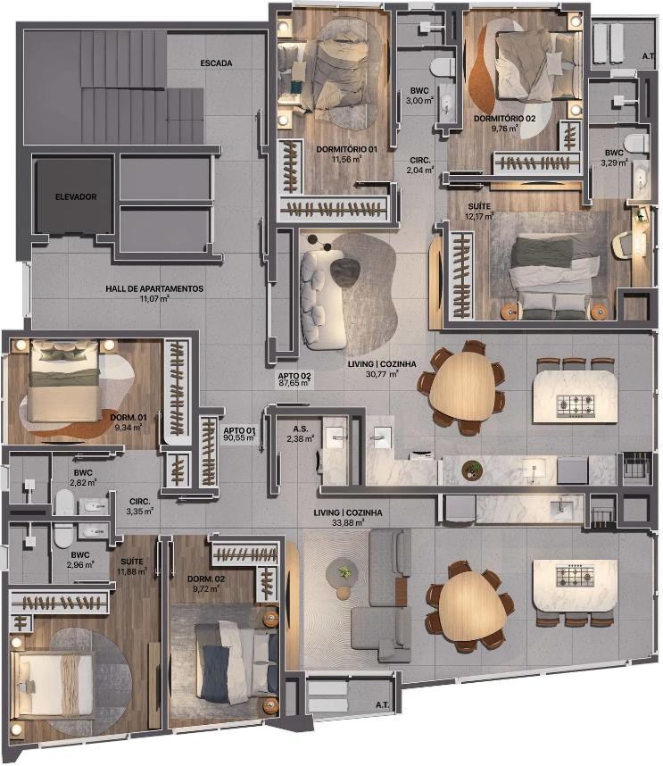 Apartamento, 3 quartos - Foto 5