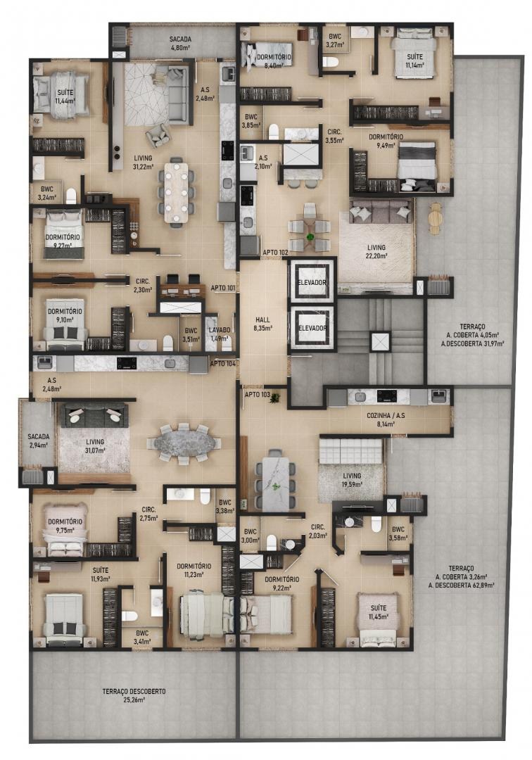 Apartamento, 3 quartos - Foto 28