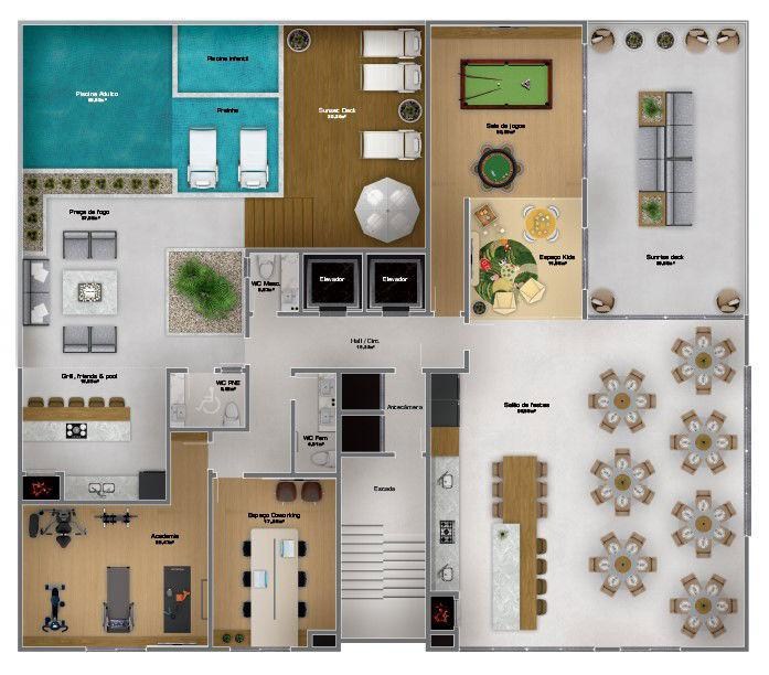 Apartamento na quadra mar com três dormitórios e demais cômo