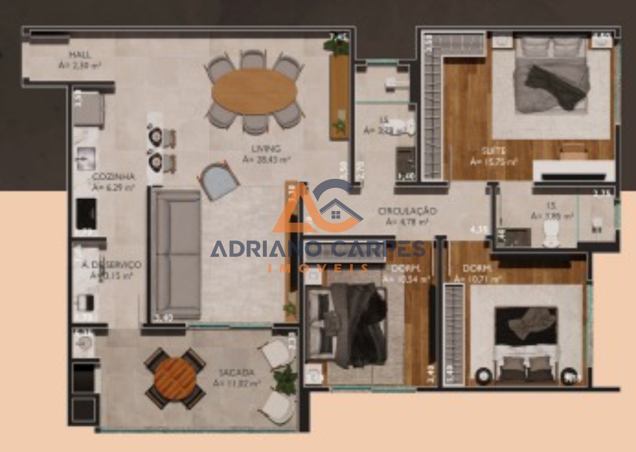 Apartamento, 3 quartos, 114 m² - Foto 9