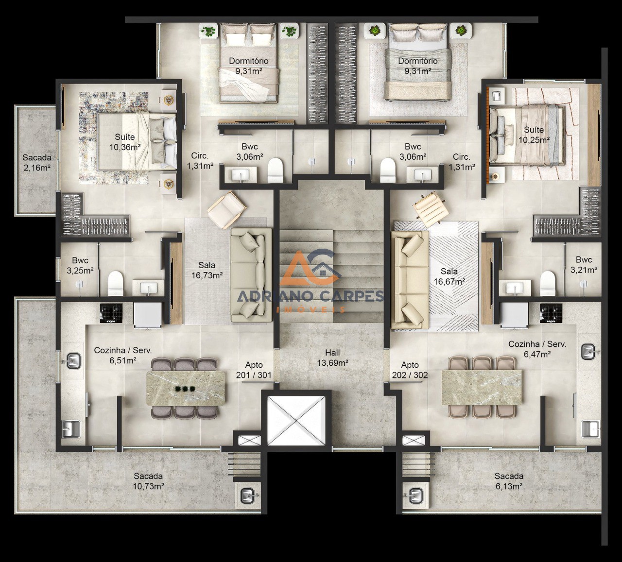 Apartamento, 2 quartos, 73 m² - Foto 4