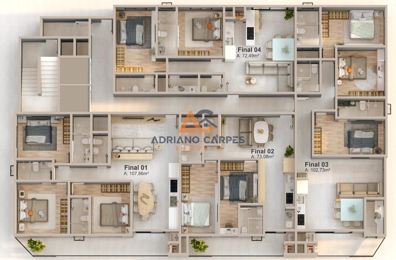 Apartamento, 3 quartos, 107 m² - Foto 3