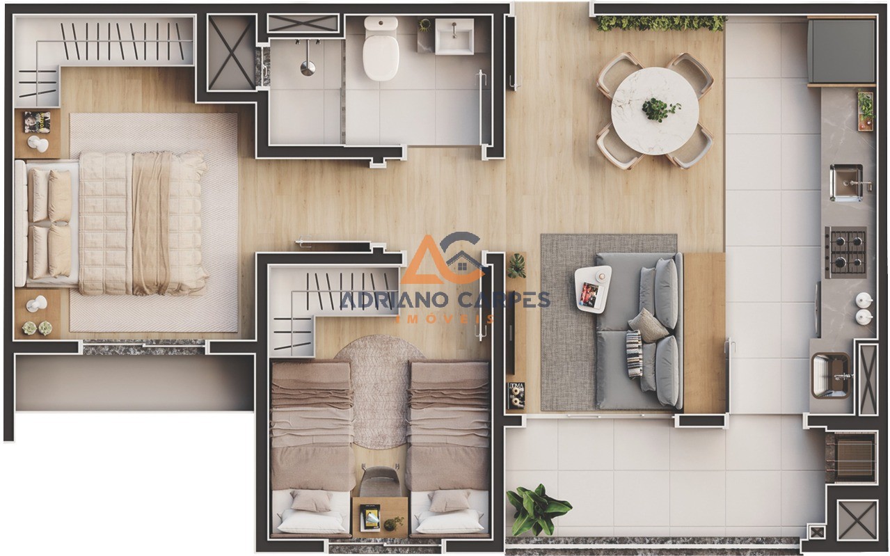 Apartamento, 2 quartos, 52 m² - Foto 5