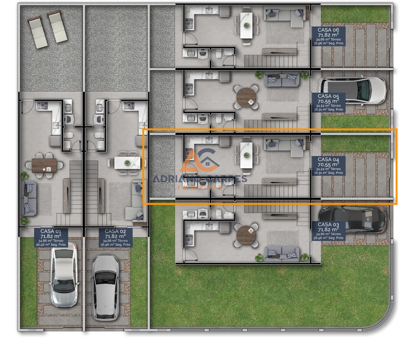 Casa, 2 quartos, 71 m² - Foto 7