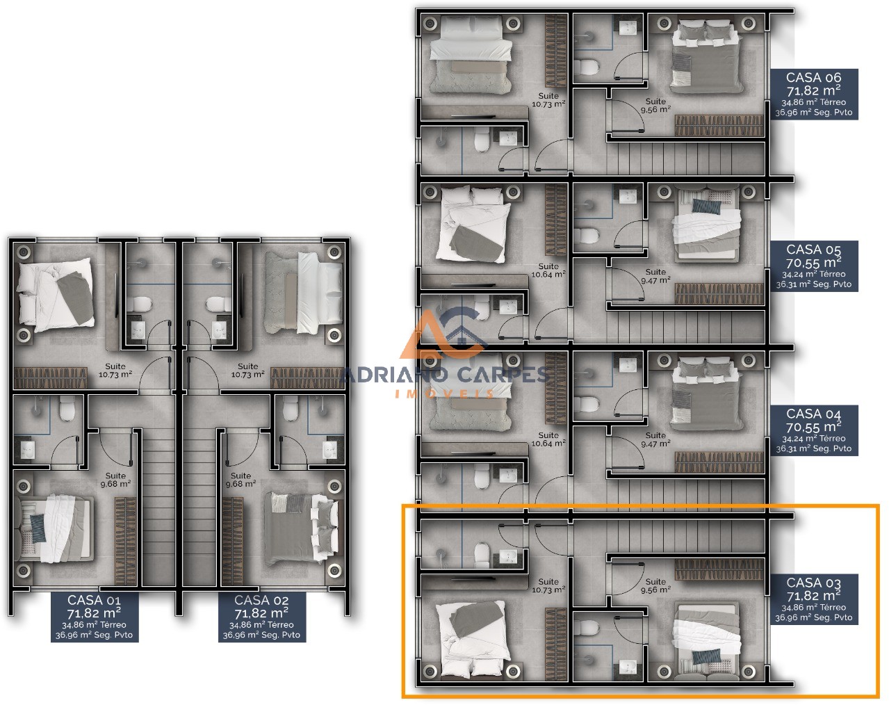 Casa, 2 quartos, 71 m² - Foto 6