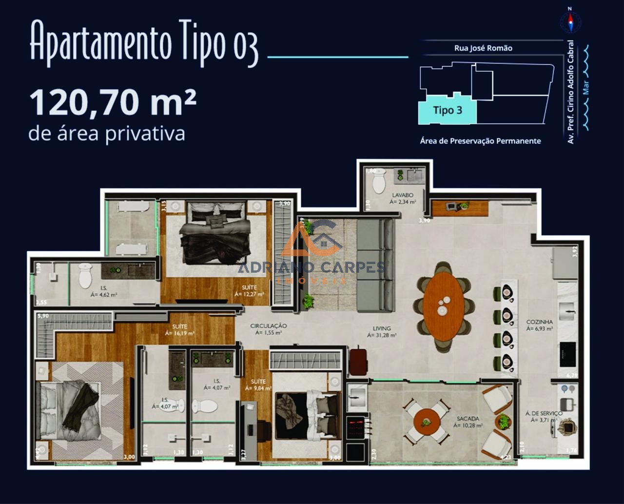 Apartamento, 3 quartos, 120 m² - Foto 11
