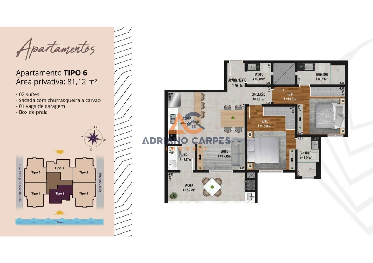 Apartamento, 2 quartos, 81 m² - Foto 6