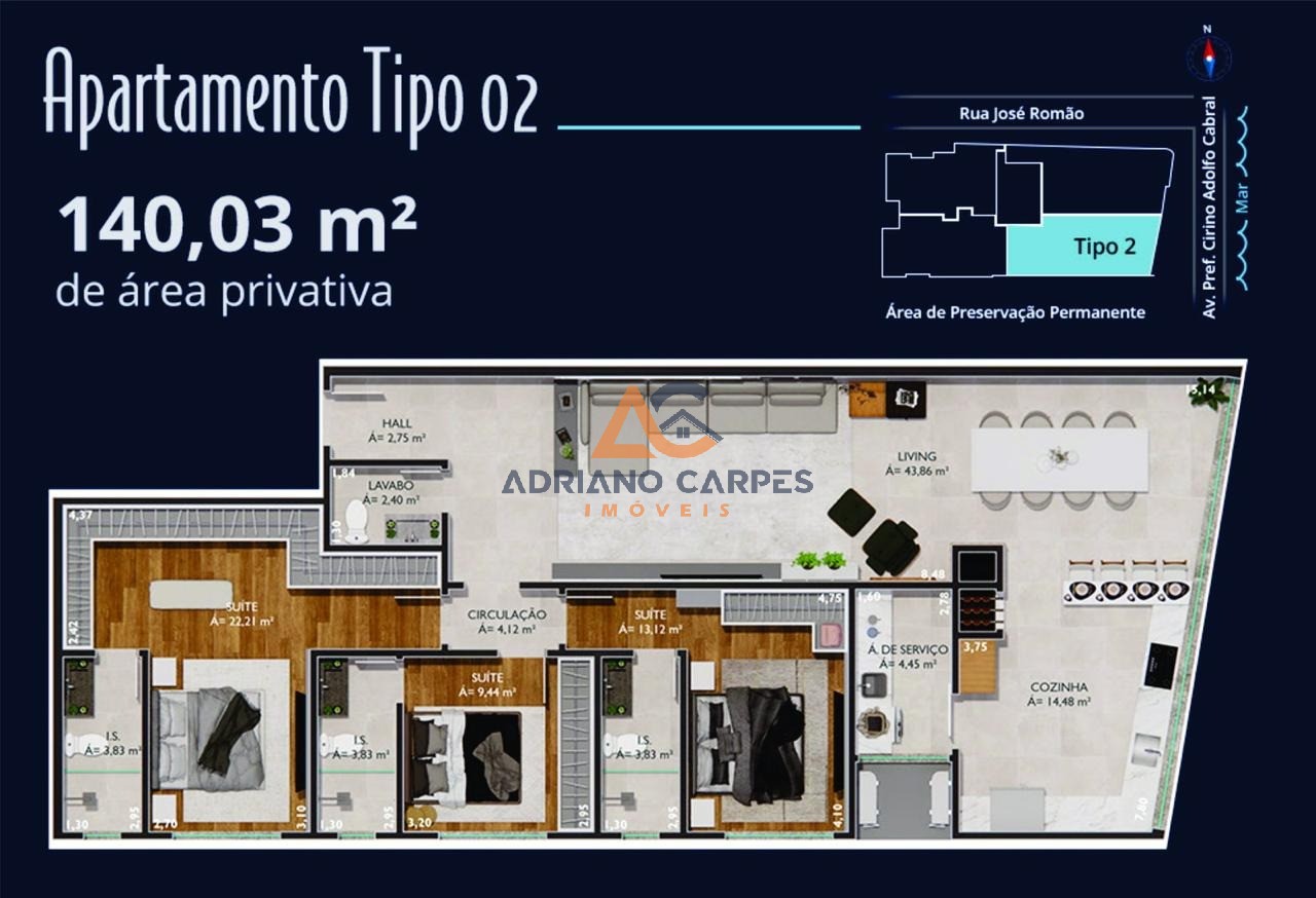 Apartamento, 3 quartos, 140 m² - Foto 11