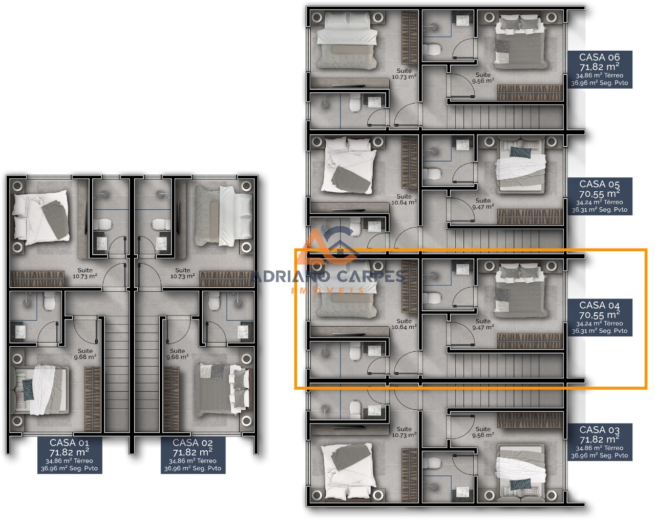 Casa, 2 quartos, 71 m² - Foto 6