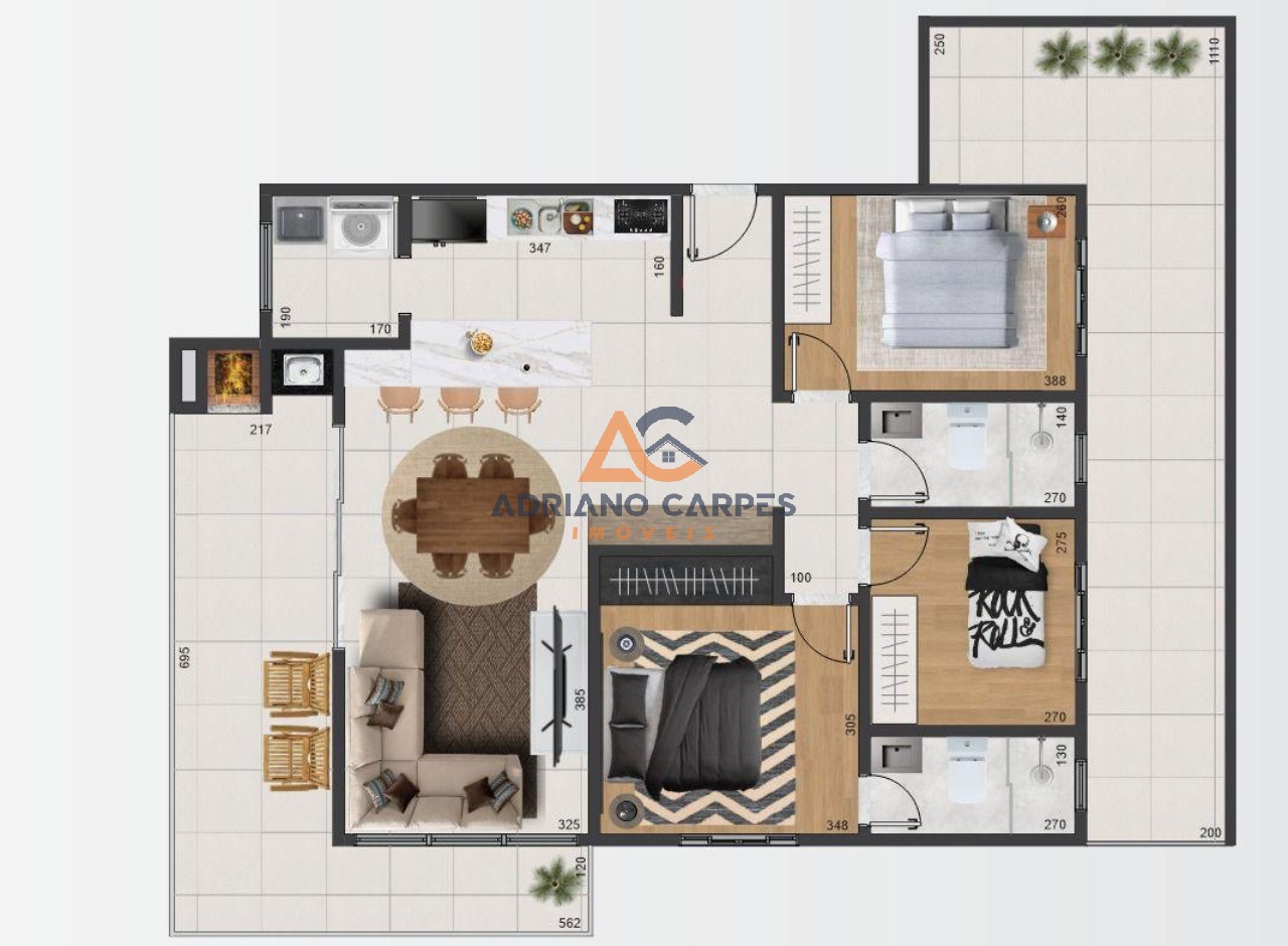 Apartamento, 3 quartos, 83 m² - Foto 2