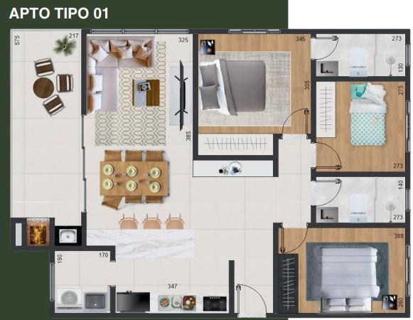 Apartamento, 3 quartos - Foto 14