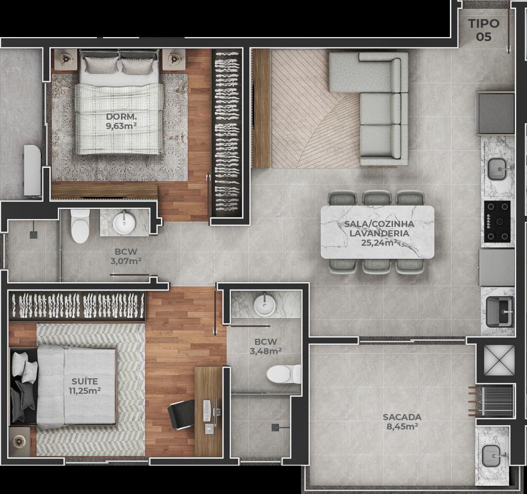 Apartamento, 2 quartos - Foto 10