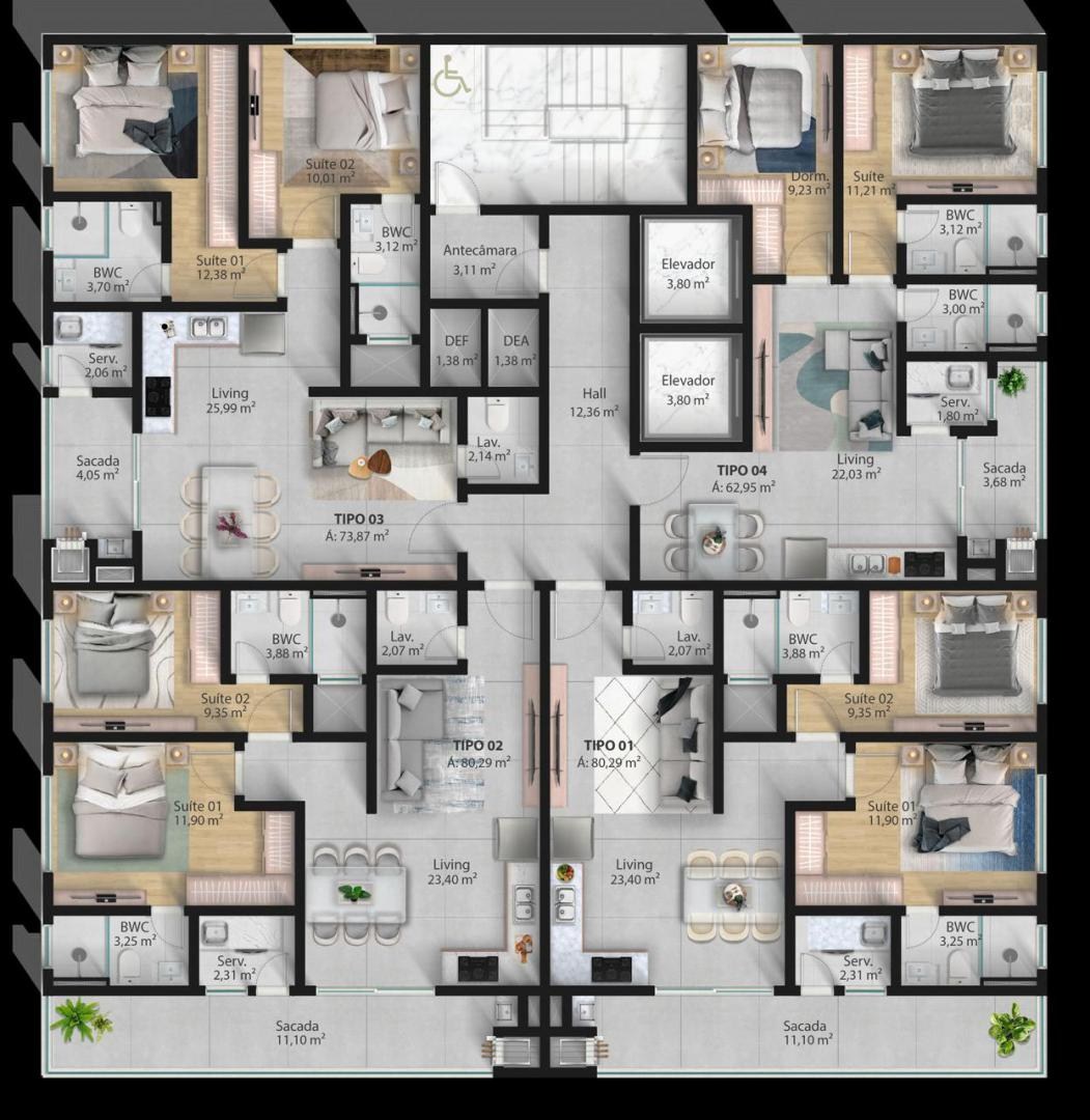 Apartamento, 2 quartos - Foto 2
