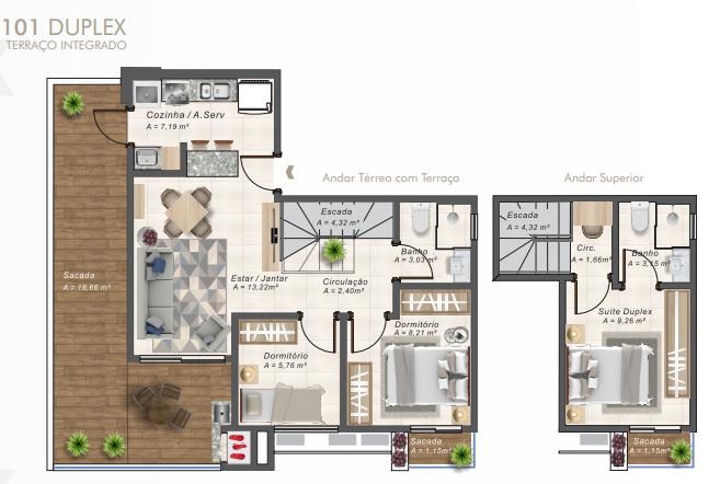 Apartamento, 2 quartos - Foto 1